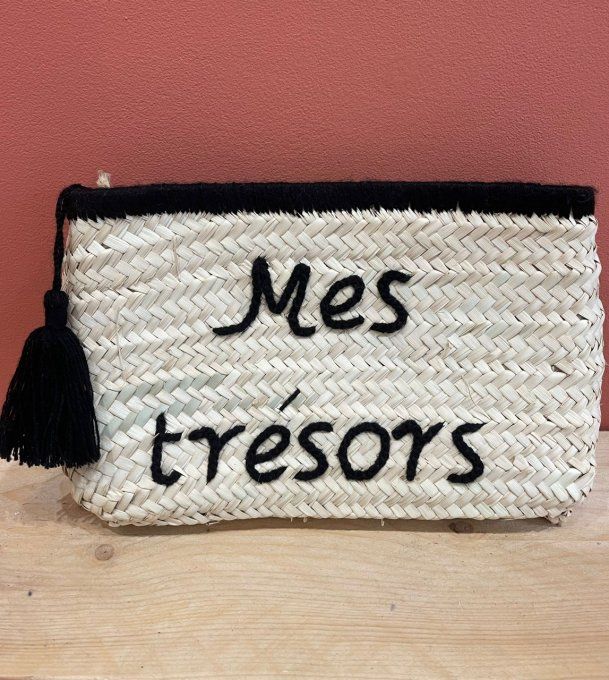 POCHETTE "MES TRÉSORS" NOIRE