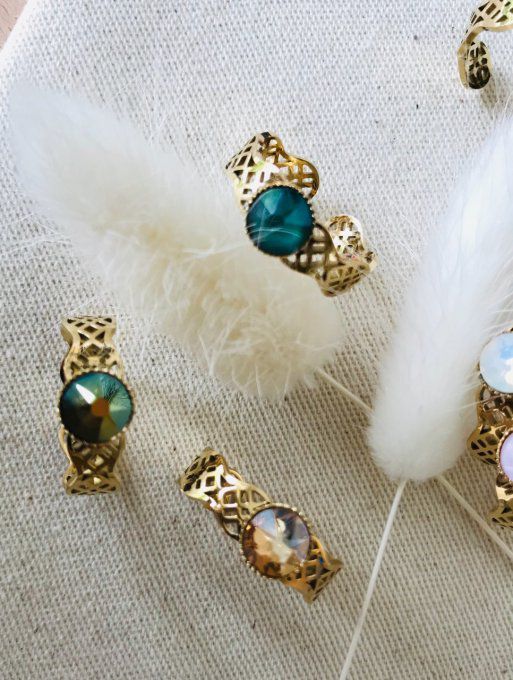 BAGUE POLLY DORÉE  - SWAROVSKI®
