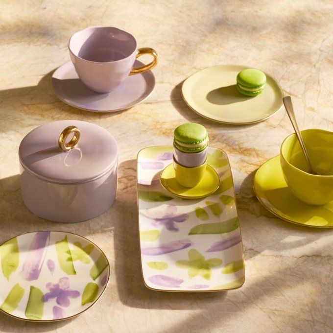 ASSIETTE SOUS-TASSE MORNING - LIMELIGHT
