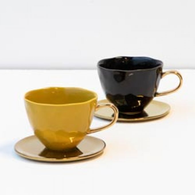 MORNING TASSE FORMAT THÉ CAPPUCCINO MOUTARDE - AMBER GREEN