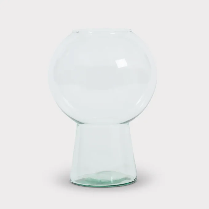 VASE EN VERRE TRANSPARENT RECYCLÉ MIEKE CUPPEN 