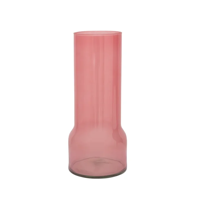 VASE EN VERRE RECYCLÉ ROSE