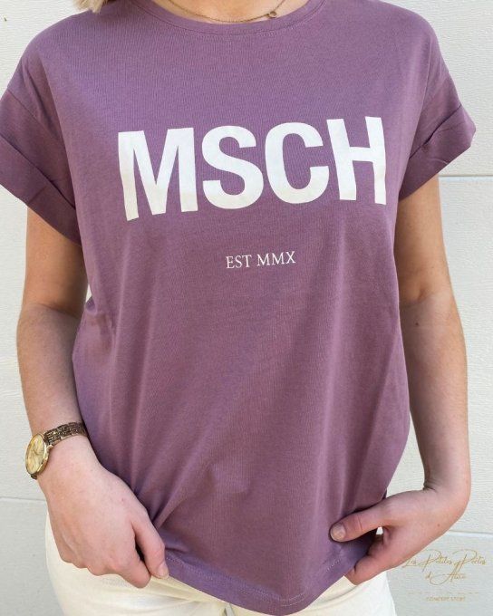 TSHIRT BIO MSCH PURPLE