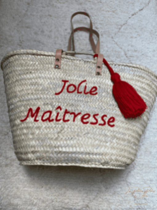 PANIER "JOLIE MAITRESSE"  ROUGE 