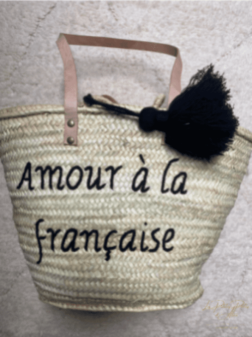PANIER "AMOUR A LA FRANCAISE" NOIR