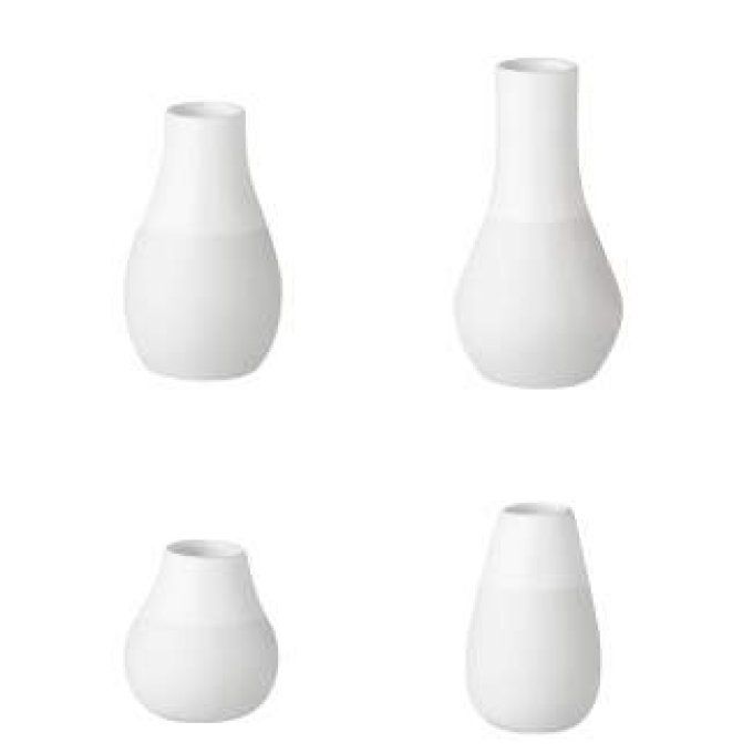 SET DE 4 MINI VASES EN PORCELAINE