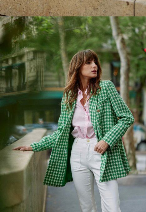 BLAZER VICHY VANI VERT
