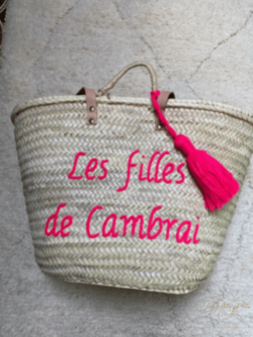 PANIER "LES FILLES DE CAMBRAI" ROSE 