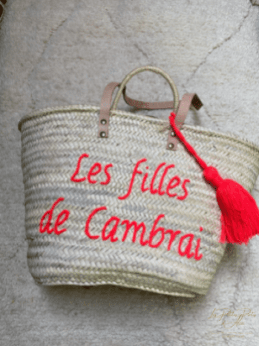 PANIER ""LES FILLES DE CAMBRAI" FLUO ORANGE