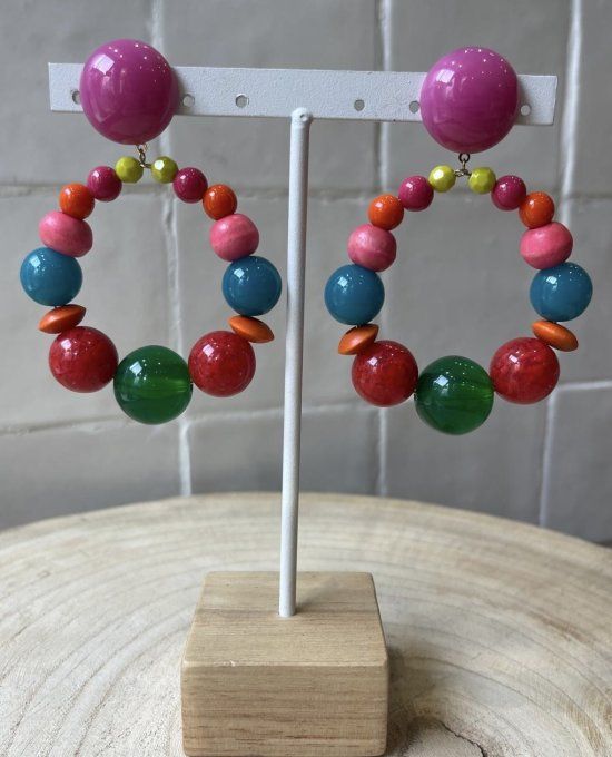 BO PERCÉES BASTILLES MULTICOLORES - FRANCINE BRAMLI