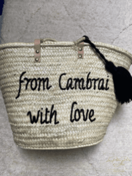 PANIER "FROM CAMBRAI WITH LOVE"  NOIR