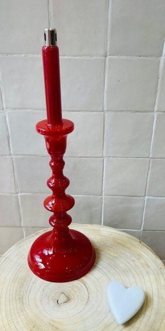 LAMPE À HUILE - BOUGEOIR CHANDELIER CANDLE N9 RED