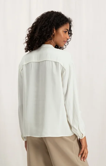 BLOUSE SATINÉE IVOIRE