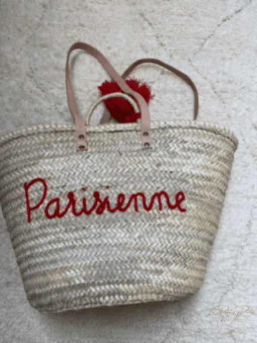 PANIER "PARISIENNE"  ROUGE