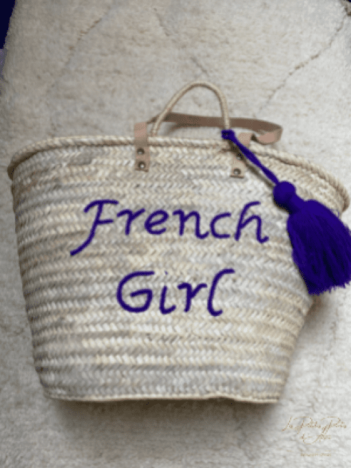 PANIER FRENCH GIRL POMPOM VIOLET