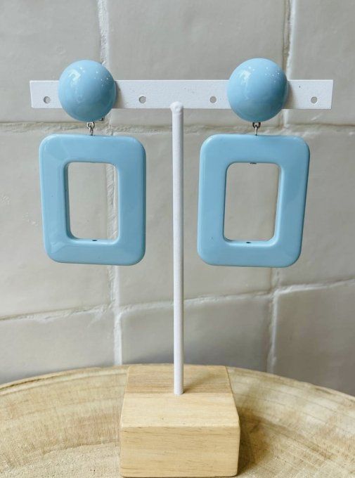 BO CLIP BAIES RECTANGULAIRES BLEU CIEL  - FRANCINE BRAMLI 