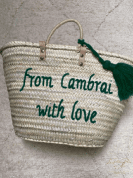 PANIER "FROM CAMBRAI WITH LOVE" VERT