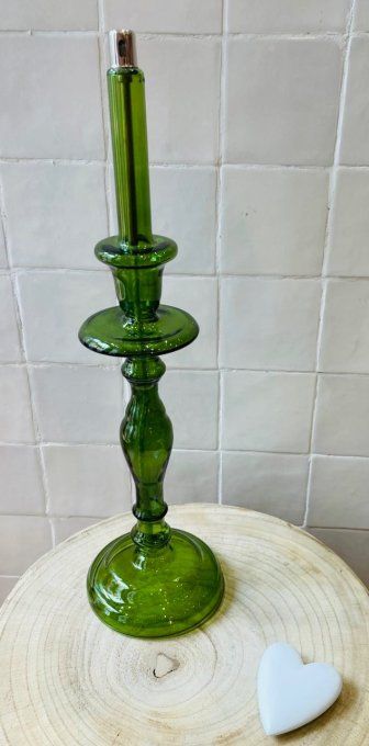 LAMPE À HUILE - BOUGEOIR CHANDELIER CANDLE N7 GREEN