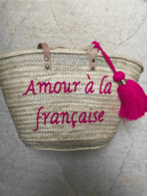 PANIER "AMOUR A LA FRANÇAISE" ROSE FUSHIA