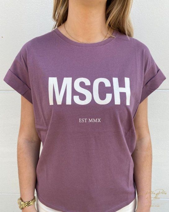 TSHIRT BIO MSCH PURPLE