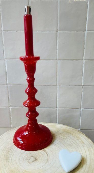 LAMPE À HUILE - BOUGEOIR CHANDELIER CANDLE N9 RED