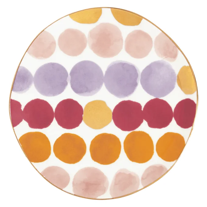 ASSIETTE SOUS-TASSE JOYFUL - MULTICOLORE 