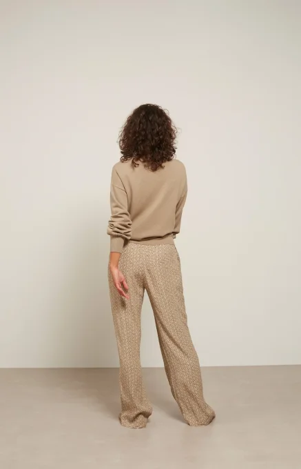 PANTALON LARGE DROITE IMPRIMÉ - YAYA