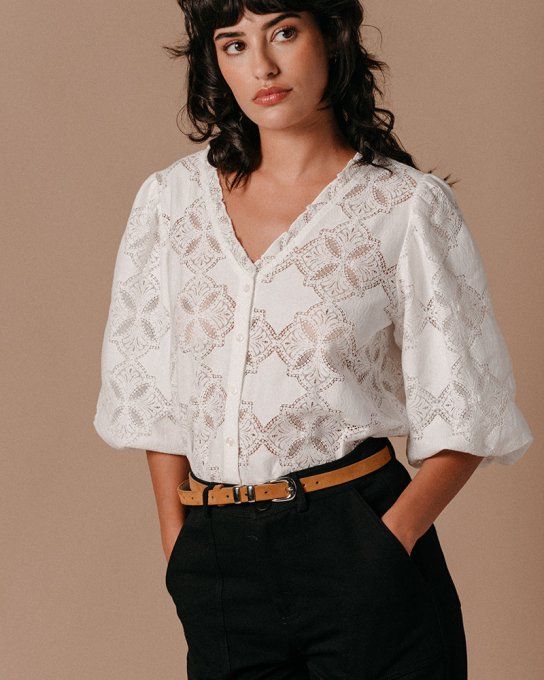 BLOUSE LEELOO ÉCRU