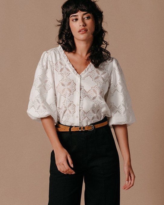 BLOUSE LEELOO ÉCRU