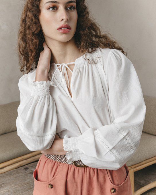 BLOUSE JANICE ECRU