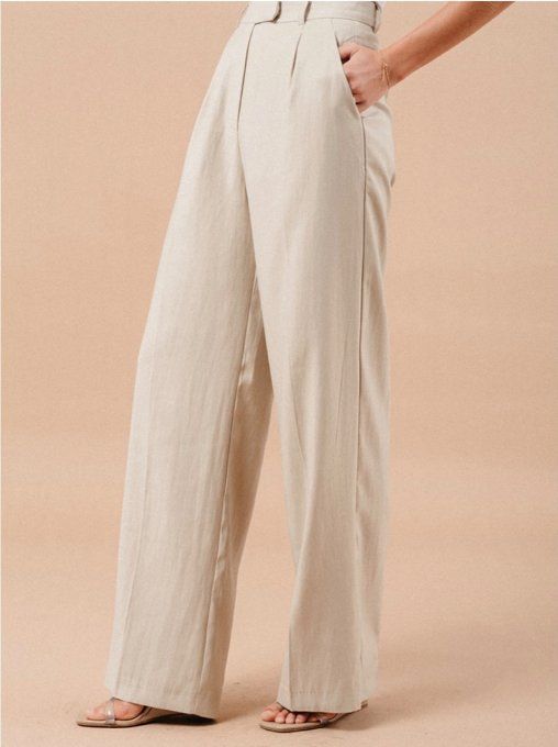 PANTALON BEIGE TAILLEUR MARC