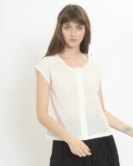 BLOUSE PANDO BRODERIE ANGLAISE