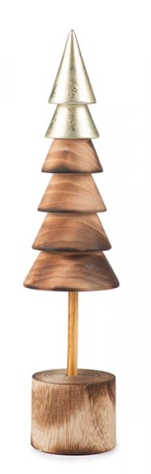 SAPIN BOIS GOLD 24CM