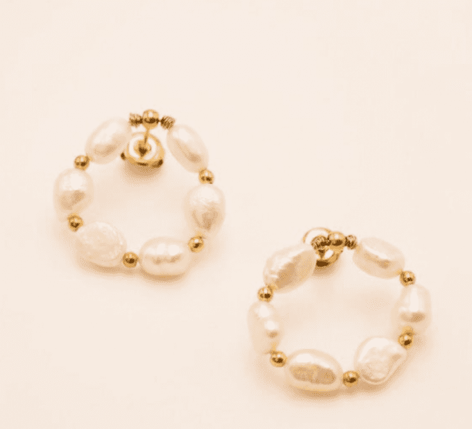 BOUCLES D'OREILLES TALLULAH NACRE