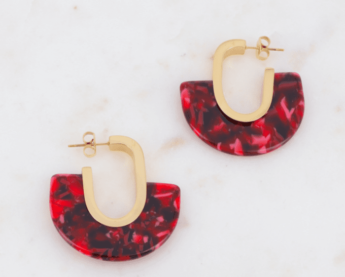 BOUCLES D'OREILLES ACETATE