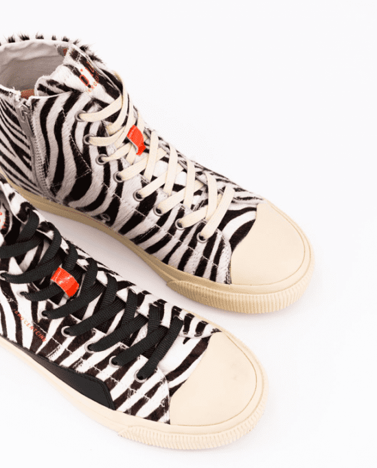 BASKETS HI-TOP PONY ZEBRA