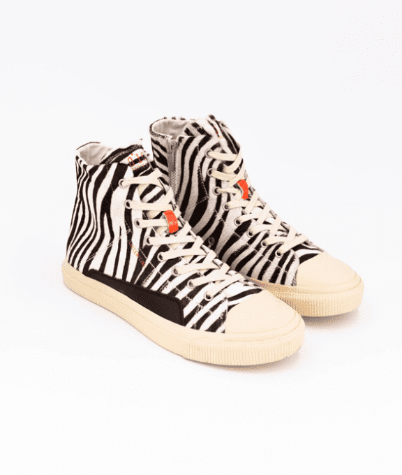 BASKETS HI-TOP PONY ZEBRA