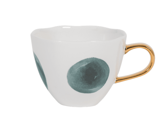 MORNING TASSE FORMAT THÉ CAPPUCCINO POIS CANARD - BLUE GREEN