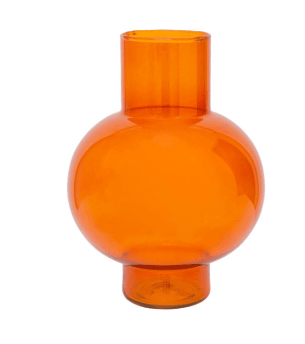 VASE EN VERRE RECYCLÉ ORANGE