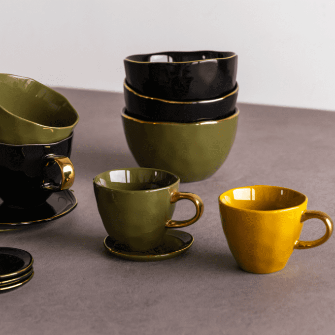 MORNING TASSE FORMAT CAFÉ MOUTARDE - AMBER GREEN