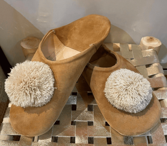CHAUSSONS BABOUCHES CAMEL