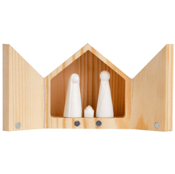 MINI CRECHE DE NOEL AVEC FIGURINES