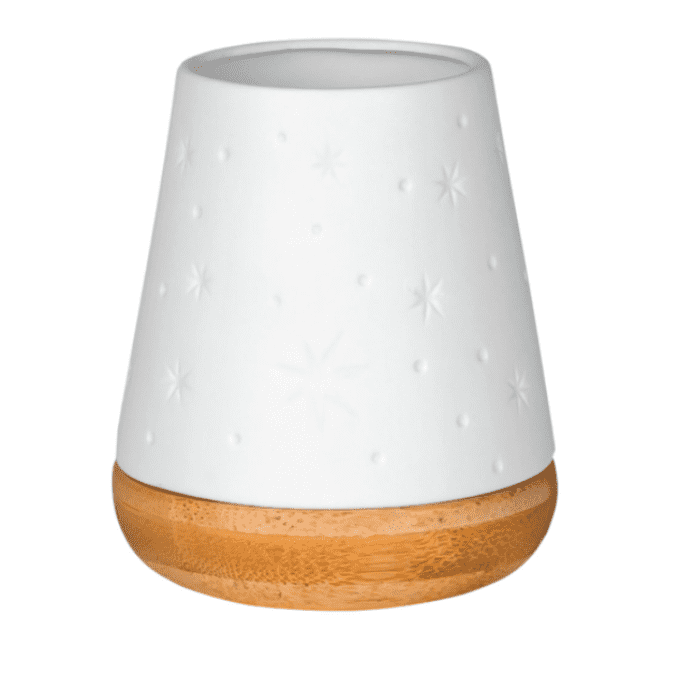 PETIT PHOTOPHORE ETOILE EN PORCELAINE