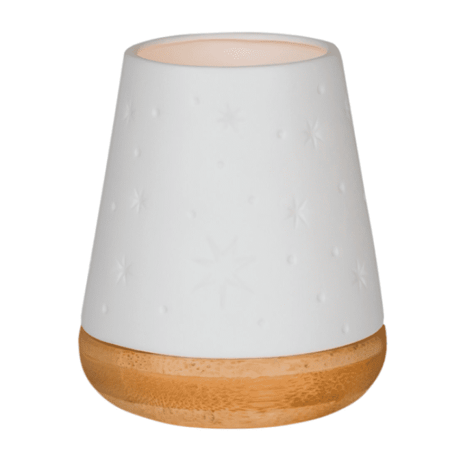 PETIT PHOTOPHORE ETOILE EN PORCELAINE