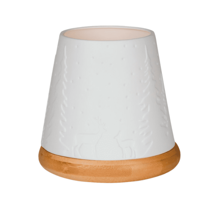 PHOTOPHORE FORÊT EN PORCELAINE GRAND MODÈLE
