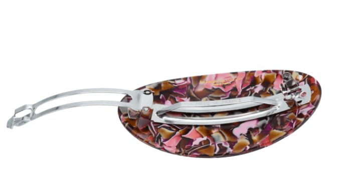 BARRETTE ANDREA NUANCES DE ROSES ET DE MARRONS - FRANCINE BRAMLI