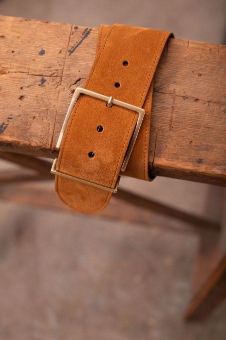 CEINTURE EZRA CUIR CAMEL