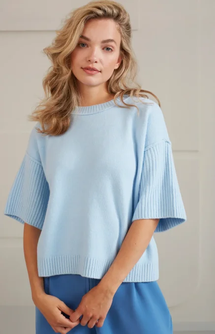 PULL COUPE BOXY MANCHES MI-LONGUES