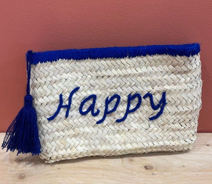 POCHETTE "HAPPY" BLEUE