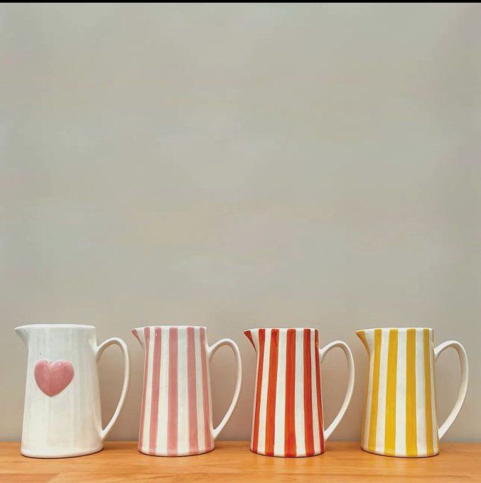 VASE PICHET COEUR ROSE 